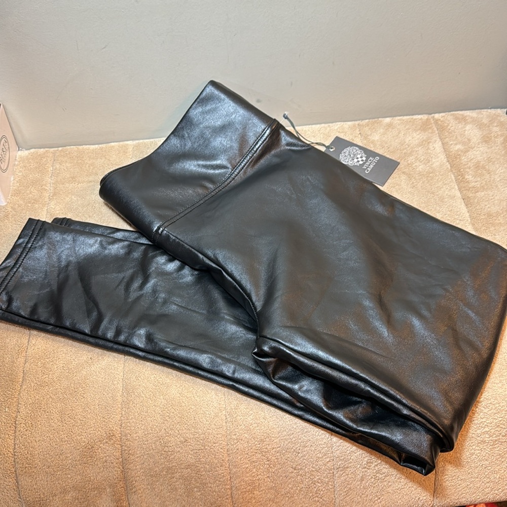 VINCE CAMUTO faux leather pants